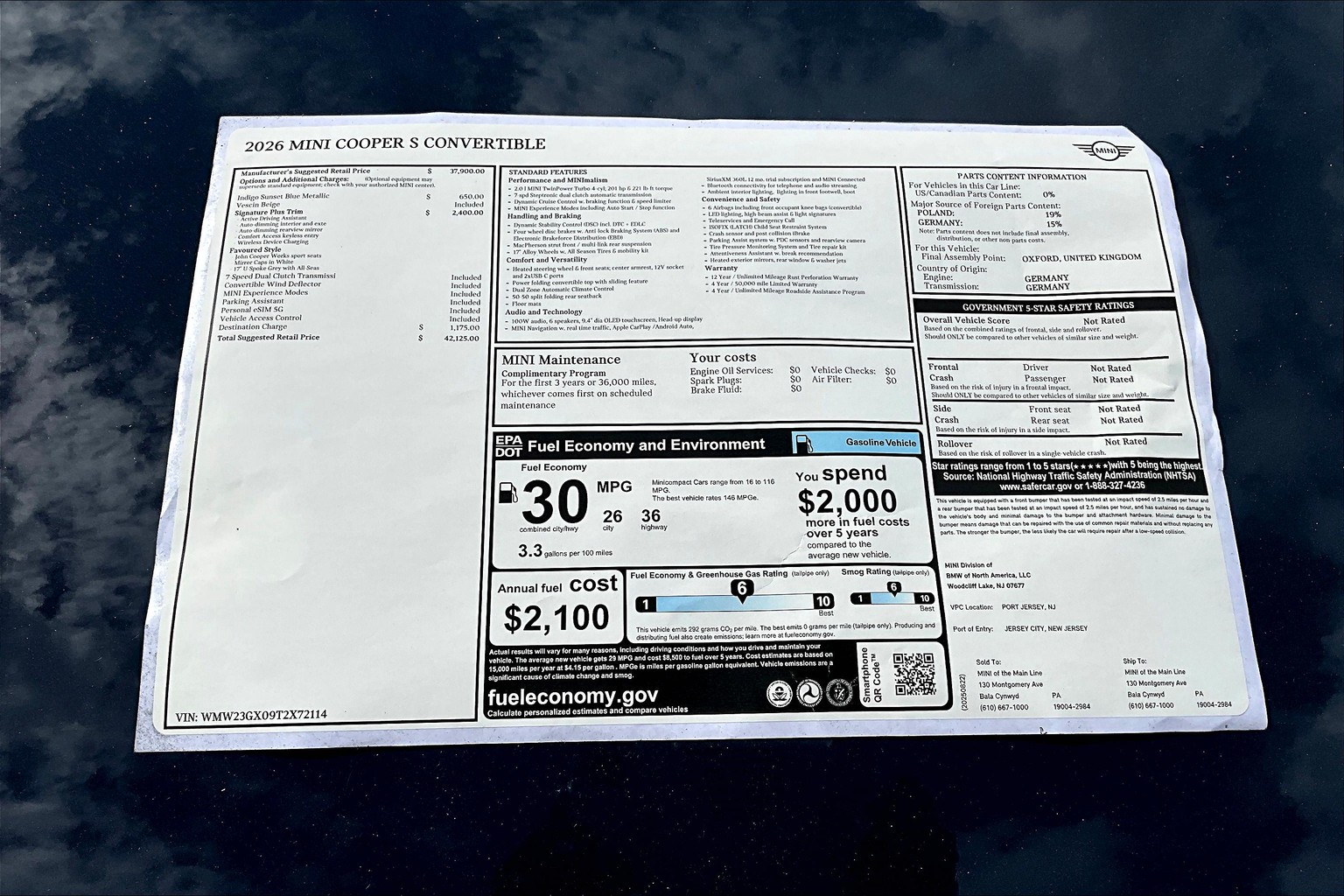 New 2026 MINI Convertible For Sale at MINI of the Main Line | VIN